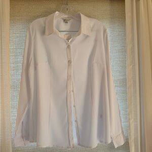 White Button-Up blouse ~ dress it up or down!